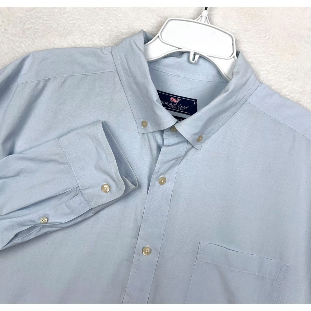 Vineyard Vines Blue Button Down Shirt Mens XL Long Sleeve Classic Murray Pocket